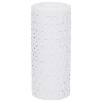 Balkon-Sichtschutze 10 Stk. Weiß 255x19 cm Poly Rattan