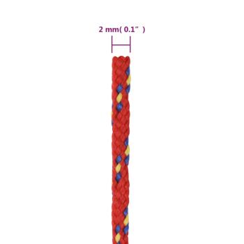 Bootsseil Rot 2 mm 500 m Polypropylen