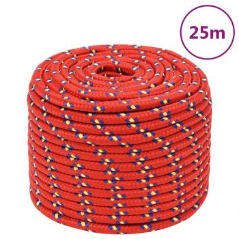 ARDEBO.de - Bootsseil Rot 12 mm 25 m Polypropylen