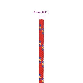 Bootsseil Rot 8 mm 50 m Polypropylen