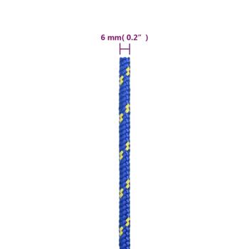 Bootsseil Blau 6 mm 250 m Polypropylen
