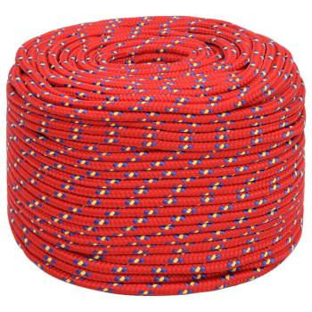 Bootsseil Rot 10 mm 25 m Polypropylen