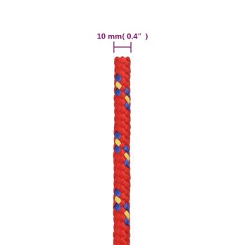 Bootsseil Rot 10 mm 25 m Polypropylen