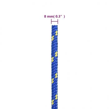 Bootsseil Blau 8 mm 25 m Polypropylen