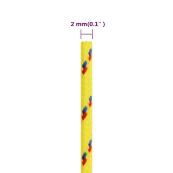 Bootsseil Gelb 2 mm 250 m Polypropylen