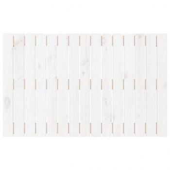 Wand-Kopfteil Weiß 95,5x3x60 cm Massivholz Kiefer