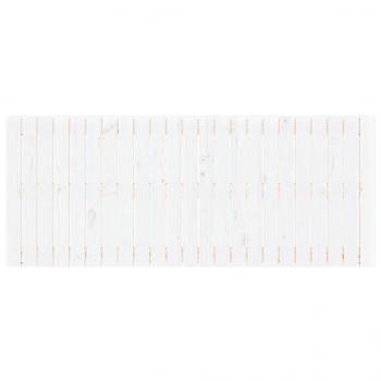 Wand-Kopfteil Weiß 147x3x60 cm Massivholz Kiefer