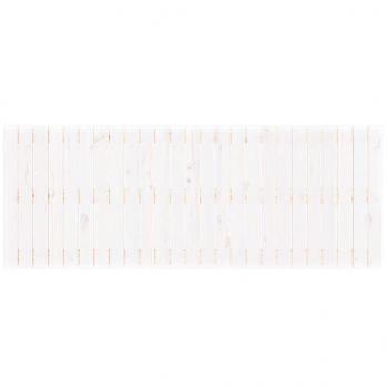 Wand-Kopfteil Weiß 159,5x3x60 cm Massivholz Kiefer