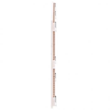 Wand-Kopfteil Weiß 159,5x3x60 cm Massivholz Kiefer