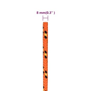 Bootsseil Orange 8 mm 250 m Polypropylen