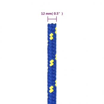 Bootsseil Blau 12 mm 25 m Polypropylen