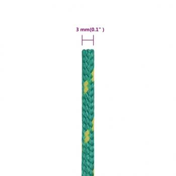 Bootsseil Grün 3 mm 250 m Polypropylen