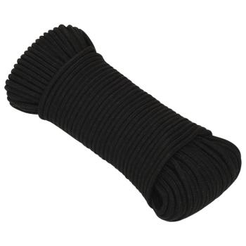 Arbeitsseil Schwarz 4 mm 500 m Polyester