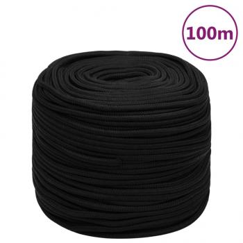 ARDEBO.de - Arbeitsseil Schwarz 10 mm 100 m Polyester