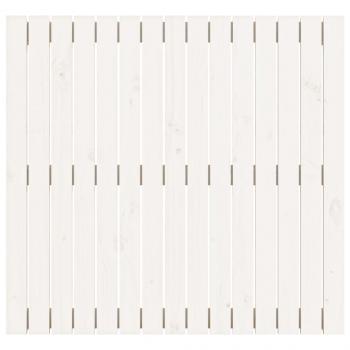 Wand-Kopfteil Weiß 95,5x3x90 cm Massivholz Kiefer