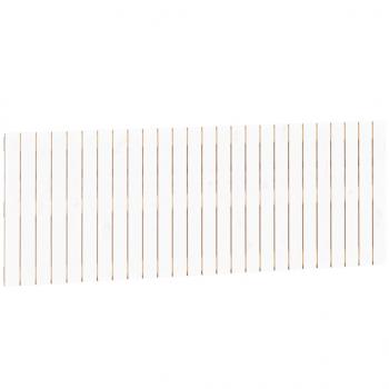 Wand-Kopfteil Weiß 166x3x60 cm Massivholz Kiefer