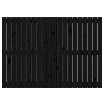 Wand-Kopfteil Schwarz 127,5x3x90 cm Massivholz Kiefer