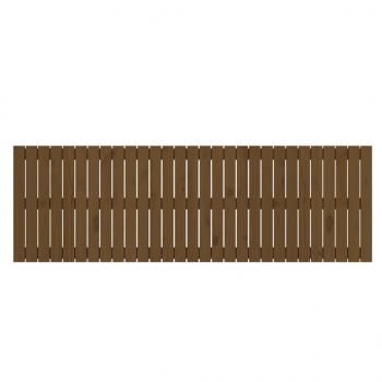 Wand-Kopfteil Honigbraun 185x3x60 cm Massivholz Kiefer