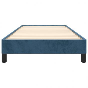 Bettgestell Dunkelblau 90x190 cm Samt