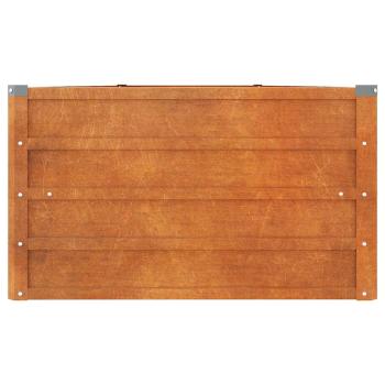 Hochbeet Rostig 400x80x45 cm Cortenstahl