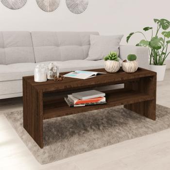 ARDEBO.de - Couchtisch Braun Eichen-Optik 100x40x40 cm Holzwerkstoff