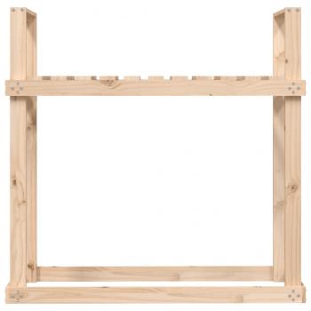 Kaminholzregal 110x35x108,5 cm Massivholz Kiefer