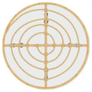 3-tlg. Garten-Essgruppe Poly Rattan