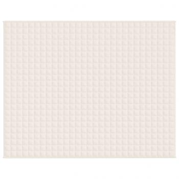 Gewichtsdecke Hellcreme 235x290 cm 15 kg Stoff
