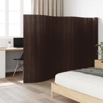 ARDEBO.de - Paravent Dunkelbraun 165x800 cm Bambus