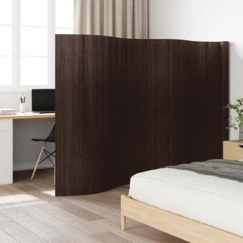 ARDEBO.de - Paravent Dunkelbraun 165x600 cm Bambus