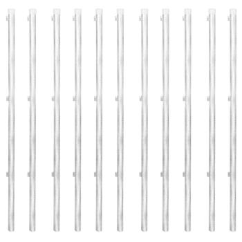 Maschendrahtzaun Pfosten Bodenhülsen Stahl Verzinkt 25x1,25 m