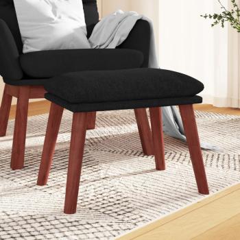 ARDEBO.de - Fußhocker Schwarz 45x29,5x35 cm Stoff