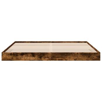 Bettgestell Räuchereiche 180x200 cm Holzwerkstoff