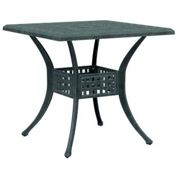 ARDEBO.de - Gartentisch Grün 80x80x75 cm Aluminiumguss