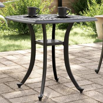 ARDEBO.de - Gartentisch Schwarz 53x53x53 cm Aluminiumguss