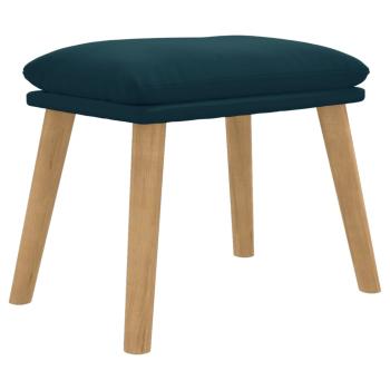 Fußhocker Blau 45x29,5x35 cm Samt