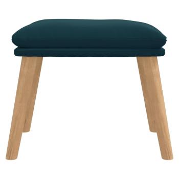 Fußhocker Blau 45x29,5x35 cm Samt