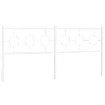 Kopfteil Metall Weiß 193 cm
