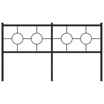 Kopfteil Metall Schwarz 150 cm