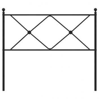 Kopfteil Metall Schwarz 107 cm