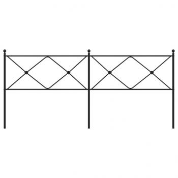 Kopfteil Metall Schwarz 193 cm