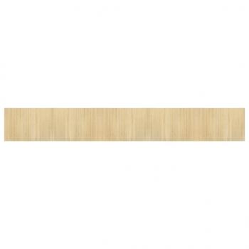 ARDEBO.de - Teppich Rechteckig Hell Natur 70x500 cm Bambus