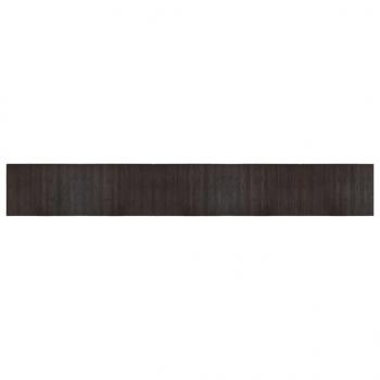 Teppich Rechteckig Dunkelbraun 70x500 cm Bambus