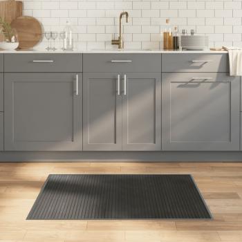 ARDEBO.de - Teppich Rechteckig Grau 70x100 cm Bambus