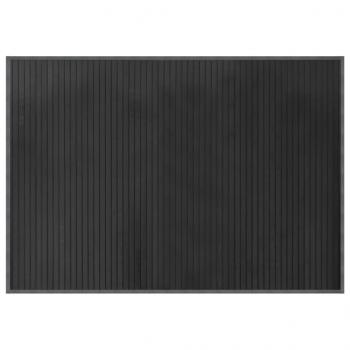 Teppich Rechteckig Grau 70x100 cm Bambus