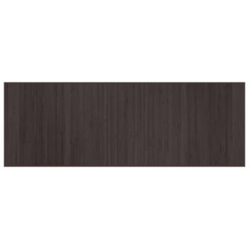 Teppich Rechteckig Dunkelbraun 70x200 cm Bambus