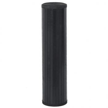 Teppich Rechteckig Schwarz 70x1000 cm Bambus
