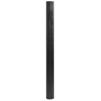 Teppich Rechteckig Grau 80x200 cm Bambus