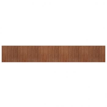 Teppich Rechteckig Braun 80x500 cm Bambus