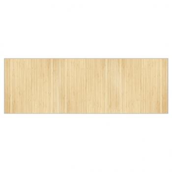 Teppich Rechteckig Hell Natur 100x300 cm Bambus
